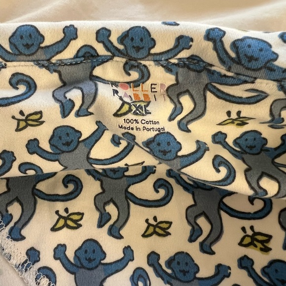 Blue monkey Roller Rabbit Pajamas - Picture 2 of 7